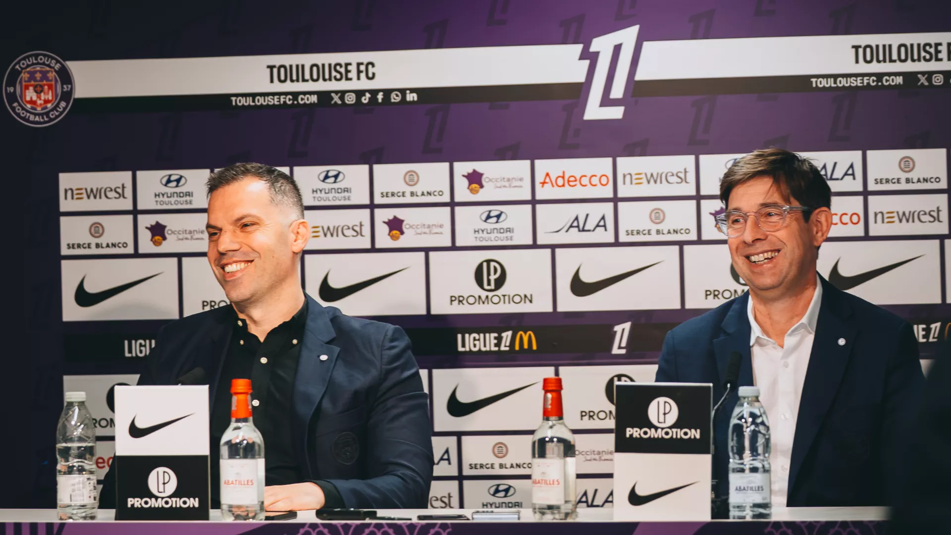 La conférence de presse de fin de saison d'Olivier Cloarec et Viktor Bezhani