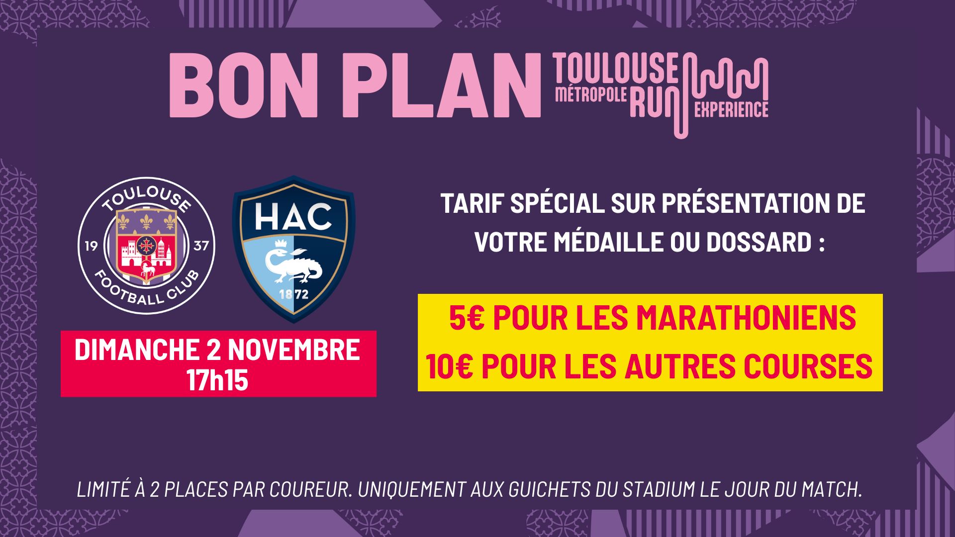 Le TéFéCé lance un bon plan spécial “Marathonien” pour le Toulouse Métropole Run Expérience