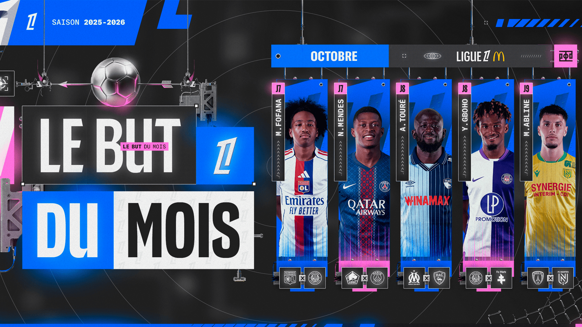 Yann Gboho nominé pour le but du mois d'octobre