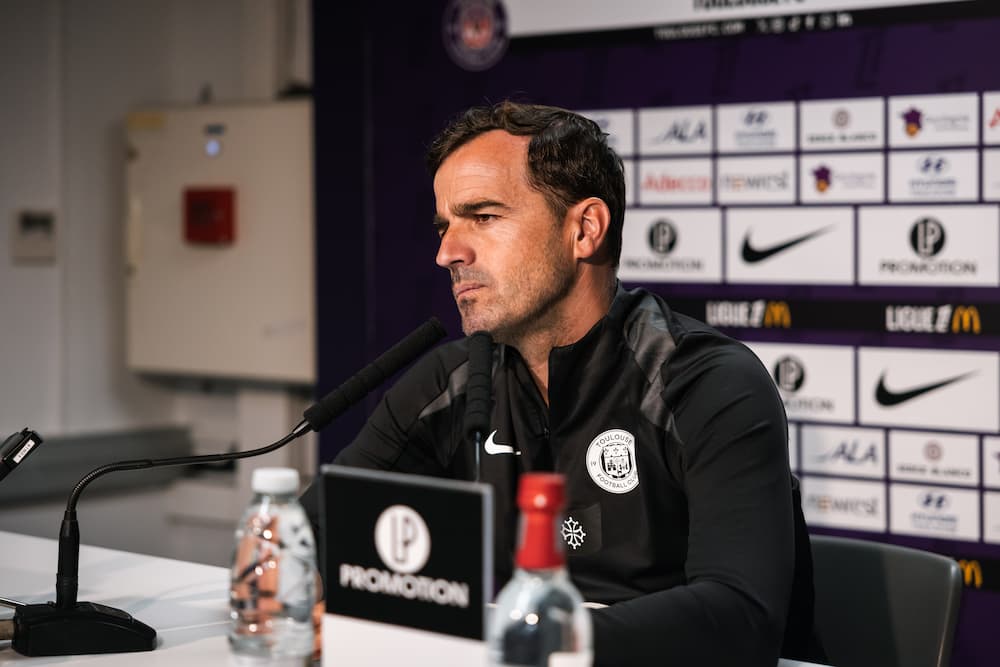 La conférence de presse avant RC Lens-TéFéCé (Coupe de France)
