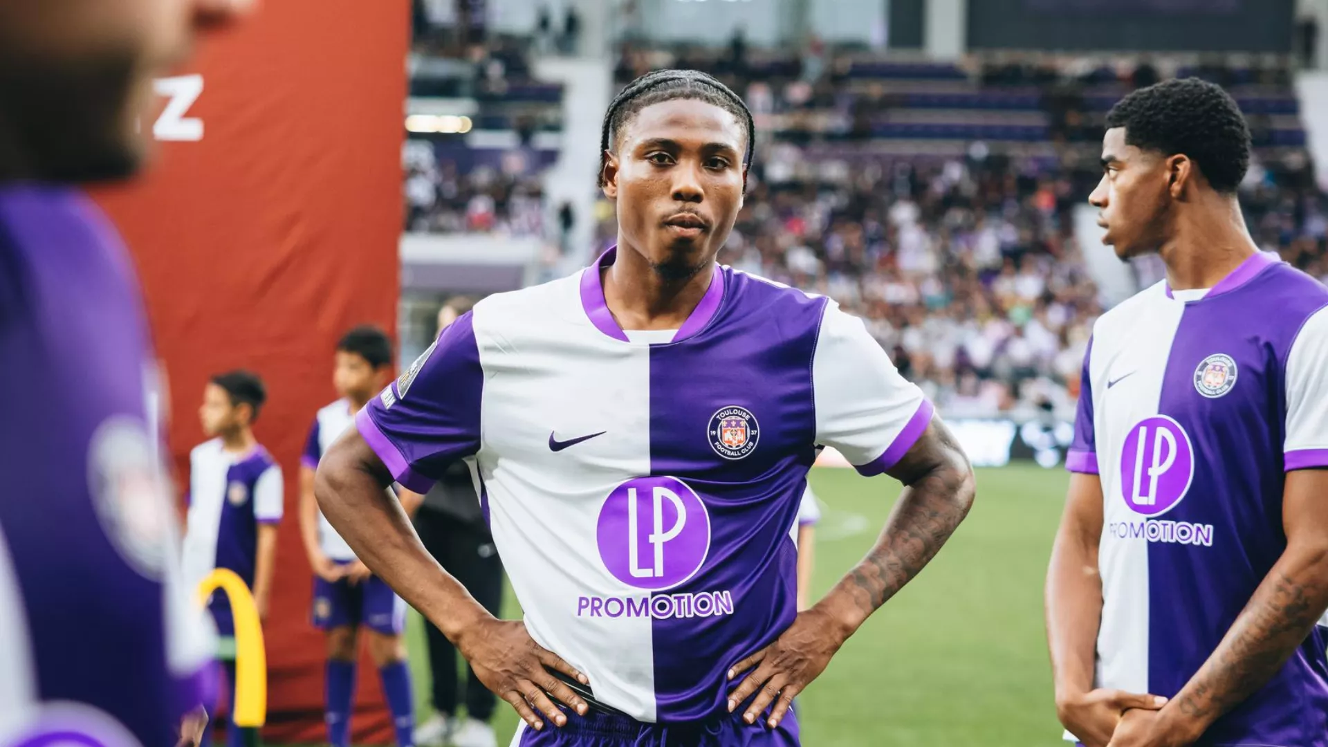 Le groupe toulousain pour TéFéCé-Lyon, 33ème journée de Ligue 1 McDonald's