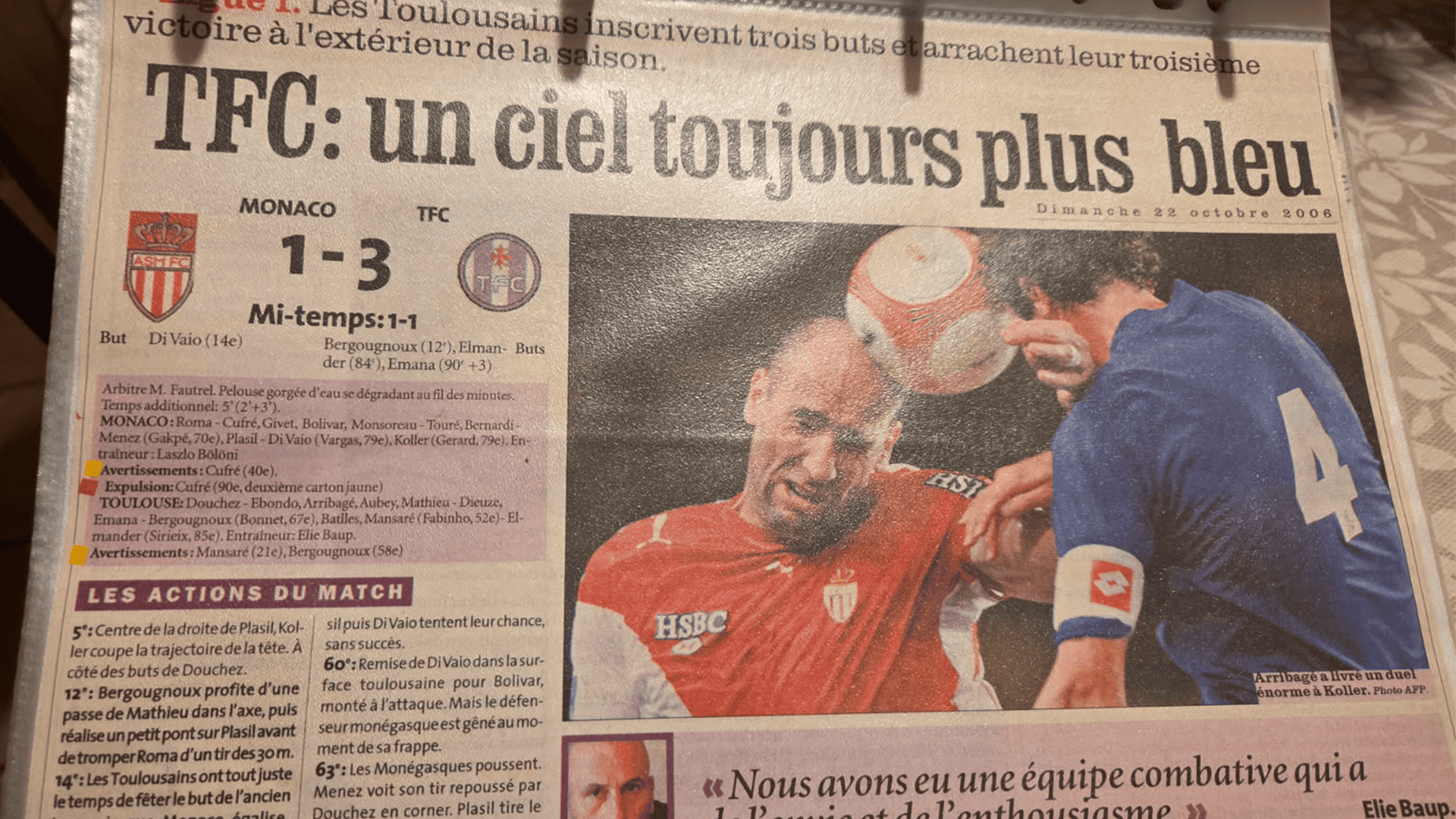 L'anecdote de Monaco-TéFéCé : un maillot spécial pour les Violets