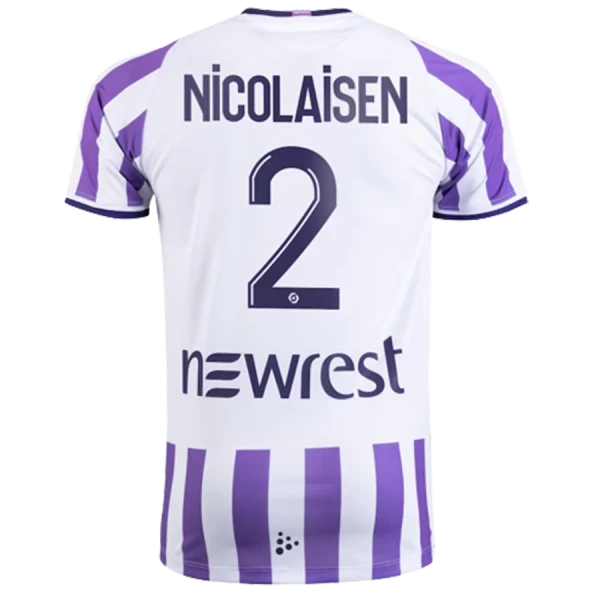 le maillot domicile de rasmus nicolaisen, saison 2023-2024