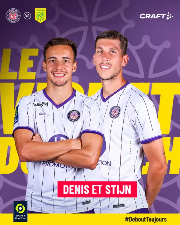 denis et stijn, les violets du match TéFéCé-Nantes saison 2022-2023