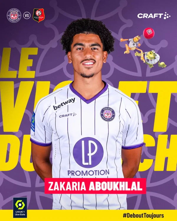 zakaria aboukhlal, le violet du match TéFéCé-Rennes saison 2022-2023