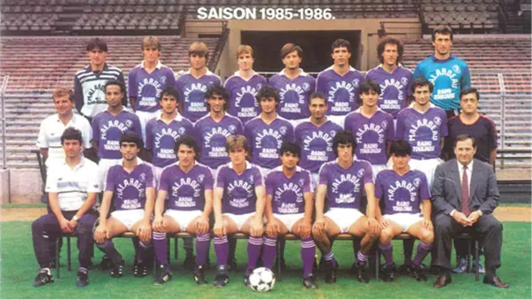 l'effectif du TéFéCé, durant la saison 1985/1986