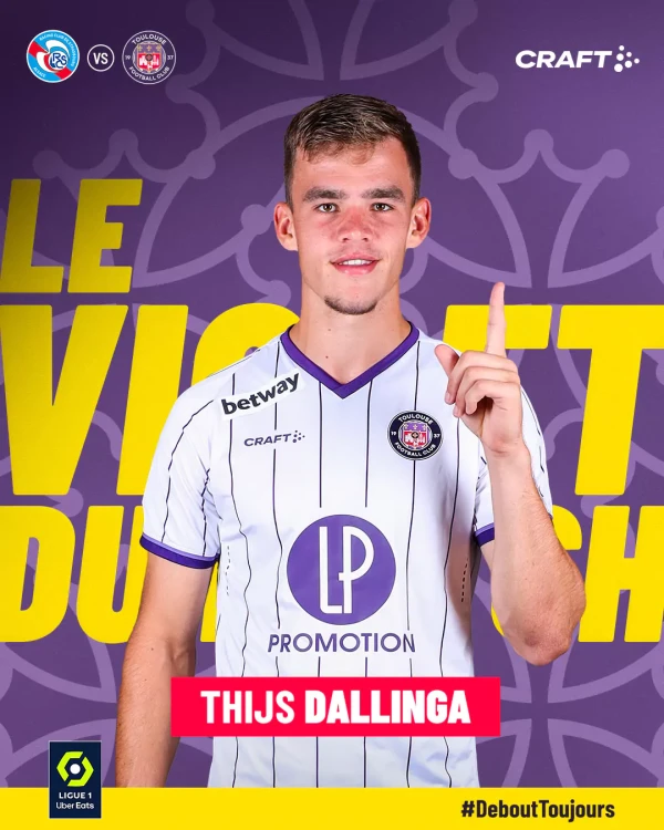 thijs dallinga, le violet du match RC Strasbourg-TéFéCé saison 2022-2023