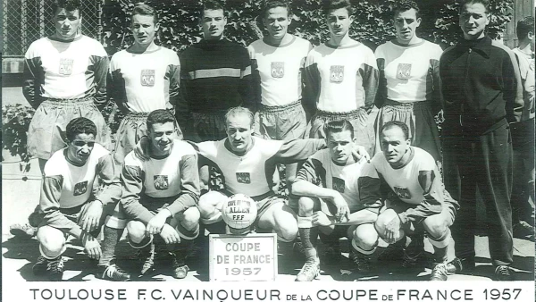 le Toulouse fc vainqueur de la coupe de france, saison 1956-1957