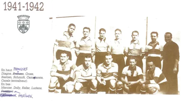 l'equipe du TéFéCé, durant la saison 1941/1942
